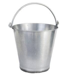 MID CENTURY STAINLESS STEEL BUCKET