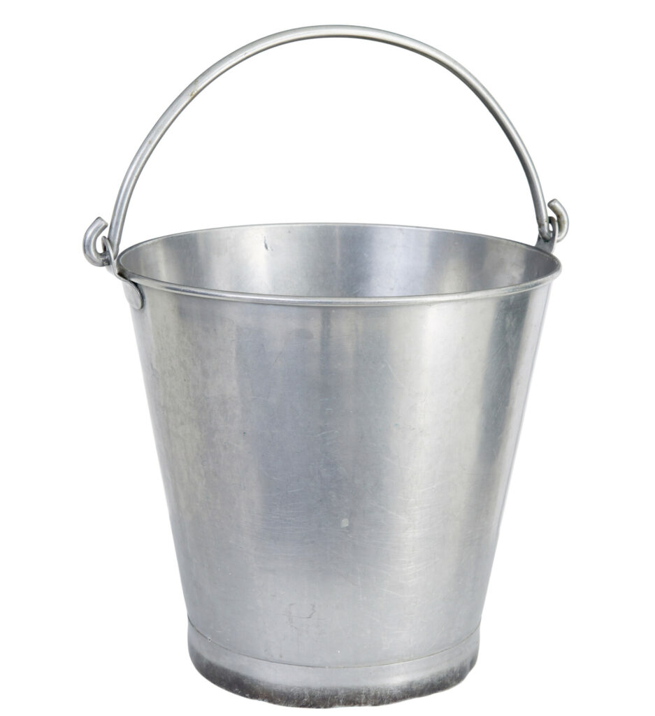 Mid Century Stainless Steel Bucket