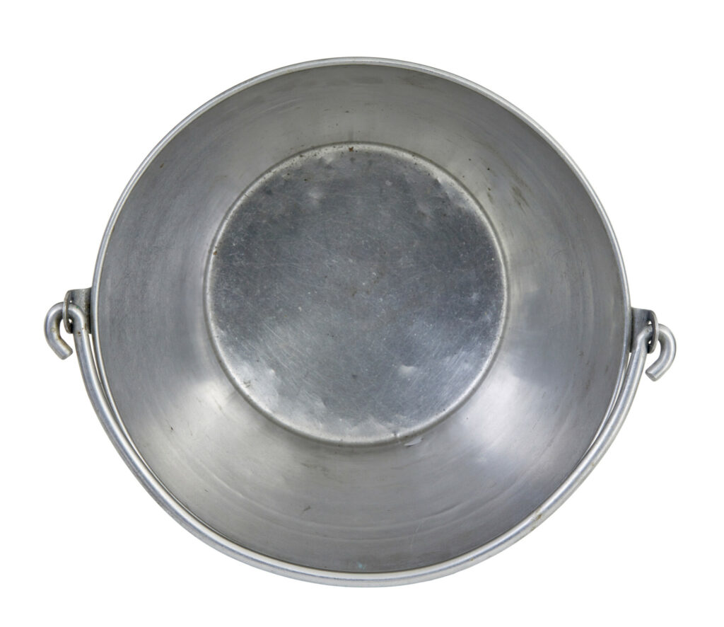 Mid Century Stainless Steel Bucket — image 4