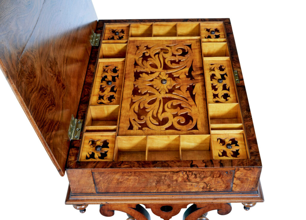 19th Century High Victorian Burr Walnut Occasional Table — image 3