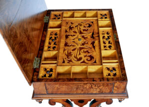 19th Century High Victorian Burr Walnut Occasional Table — thumbnail 3