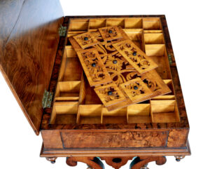 19th Century High Victorian Burr Walnut Occasional Table — thumbnail 2