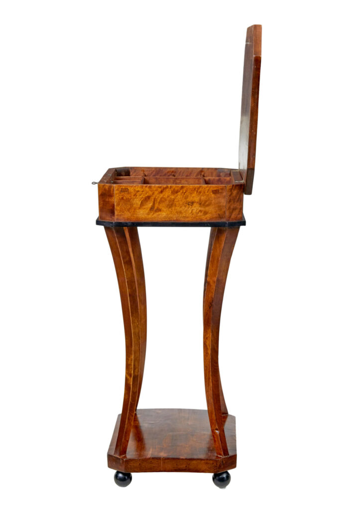 19th Century Empire Revival Birch Sewing Table — image 4