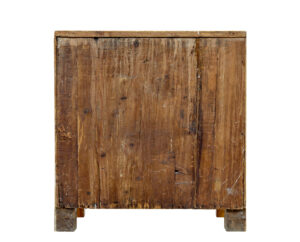 19th Century Simulated Birch Bowfront Chest of Drawers — thumbnail 7