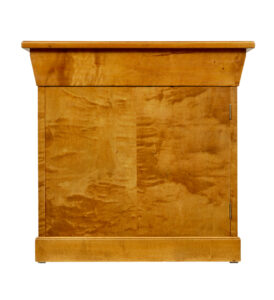 Swedish Early 20th Century Birch Pedestal Desk — thumbnail 4