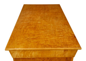 Swedish Early 20th Century Birch Pedestal Desk — thumbnail 11