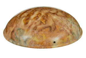 Art Deco Alabaster Hanging Dish Light — thumbnail 2