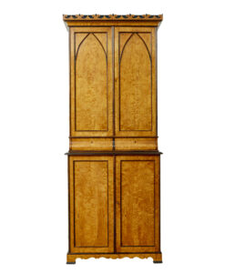 19th Century Birch and Pine Gothic Revival Architectural Cabinet — thumbnail 10