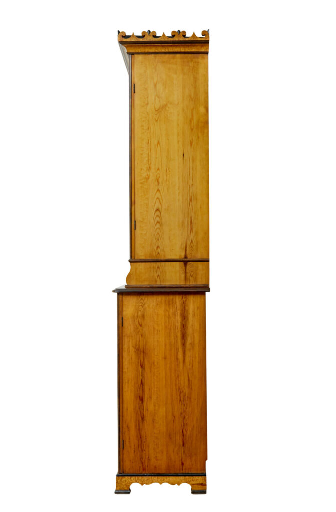 19th Century Birch and Pine Gothic Revival Architectural Cabinet — image 8