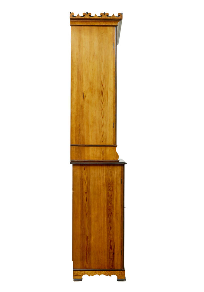 19th Century Birch and Pine Gothic Revival Architectural Cabinet — image 6