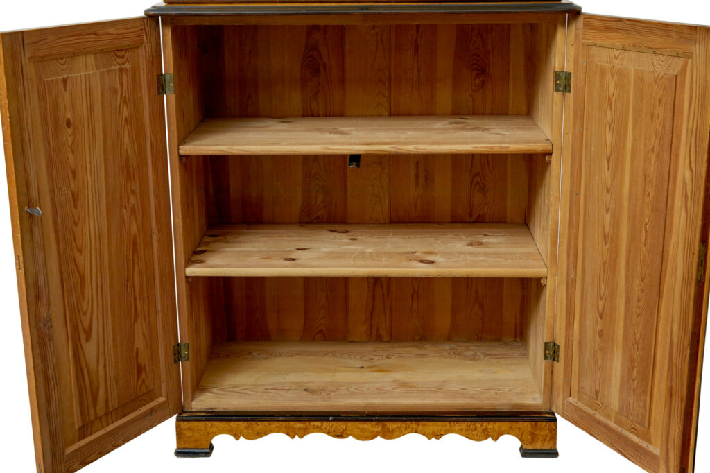 19th Century Birch and Pine Gothic Revival Architectural Cabinet — image 4