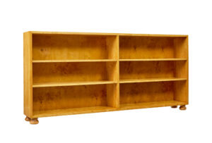 Swedish Mid Century Open Birch Bookcase — thumbnail 1