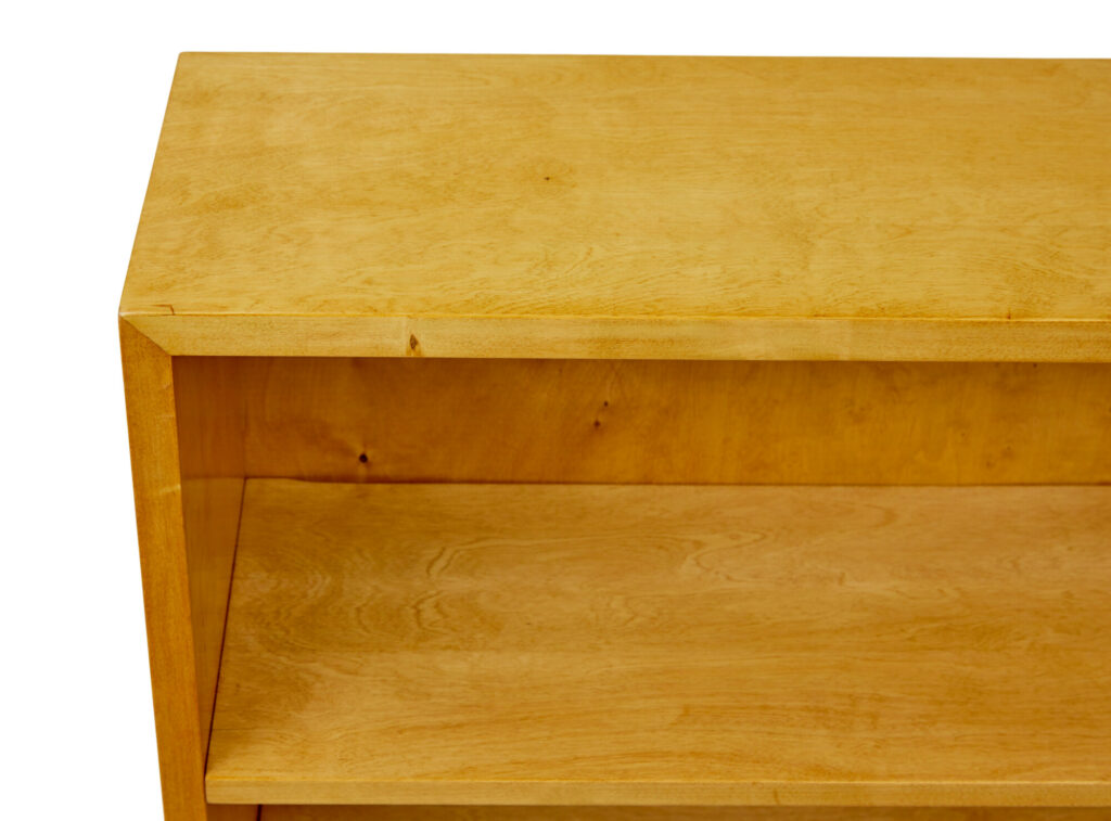 Swedish Mid Century Open Birch Bookcase — image 5