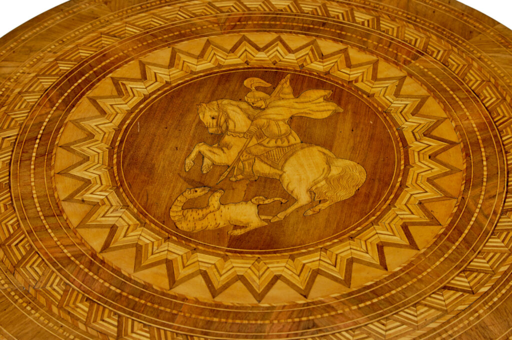 19th Century Inlaid Round Sorrento Table — image 6
