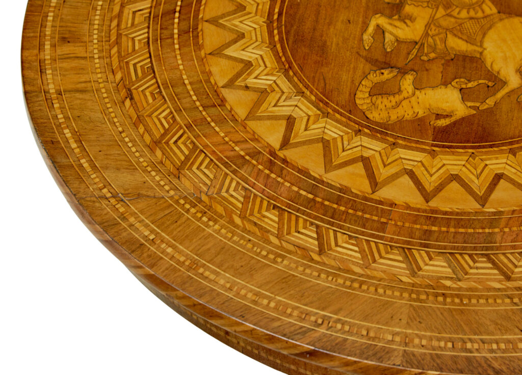 19th Century Inlaid Round Sorrento Table — image 5