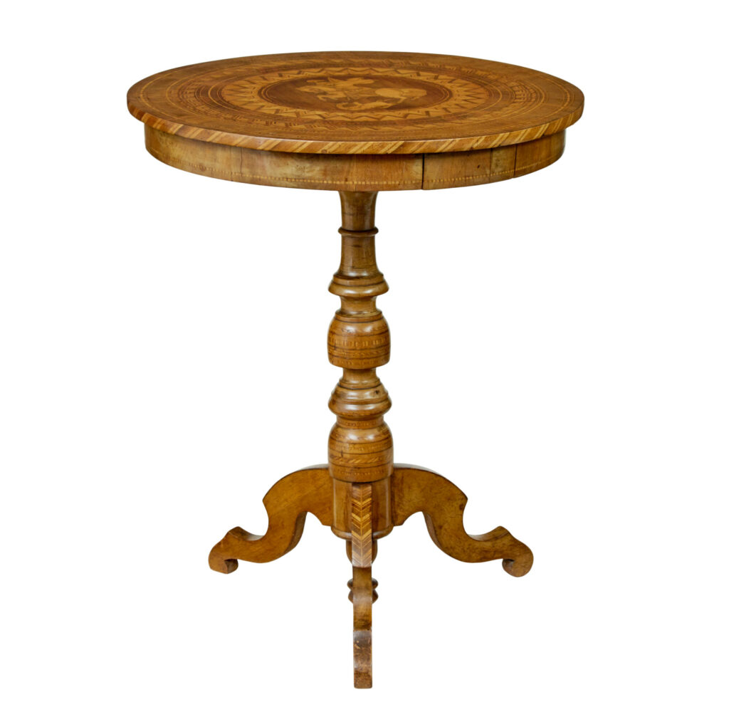 19th Century Inlaid Round Sorrento Table