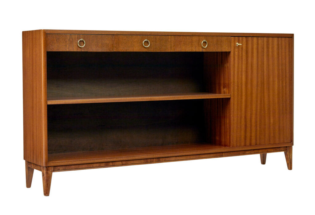 Scandinavian Mid Century Teak Open Bookcase — image 1