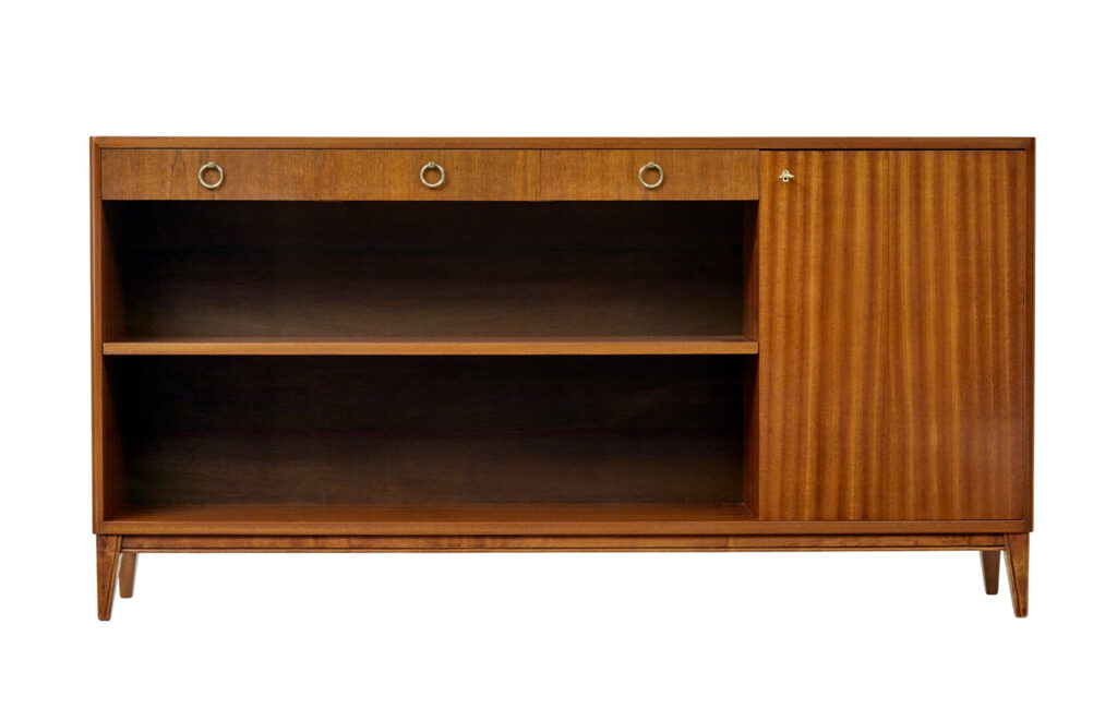 Scandinavian Mid Century Teak Open Bookcase — image 9