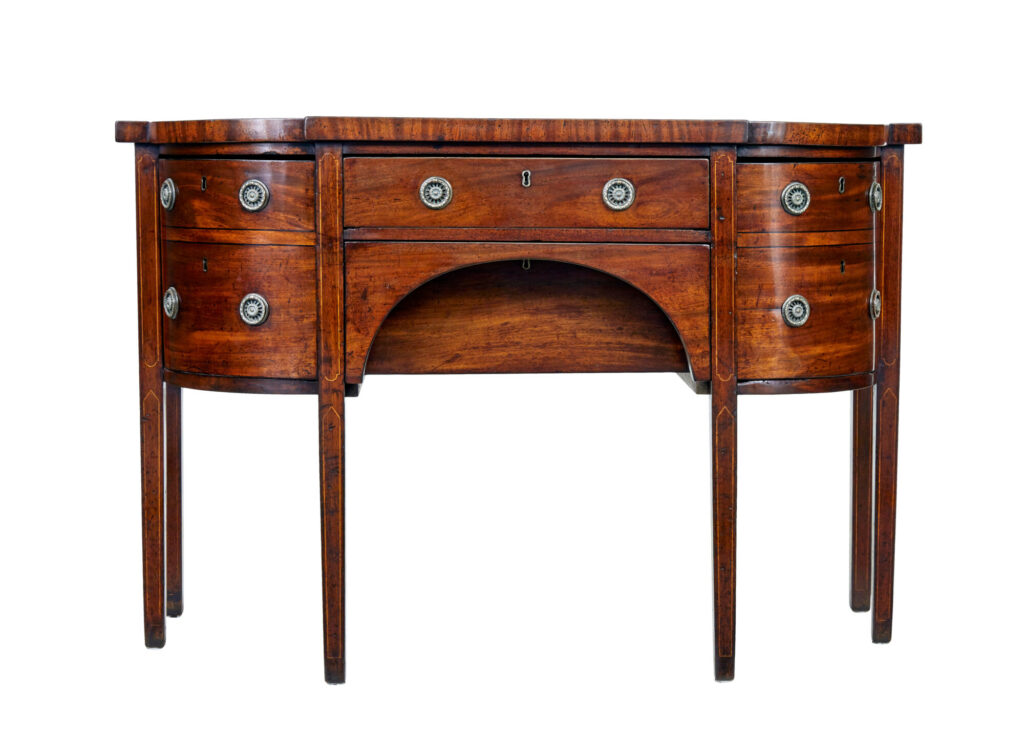 Early 19th Century Georgian Mahogany Breakfront Sideboard — image 1