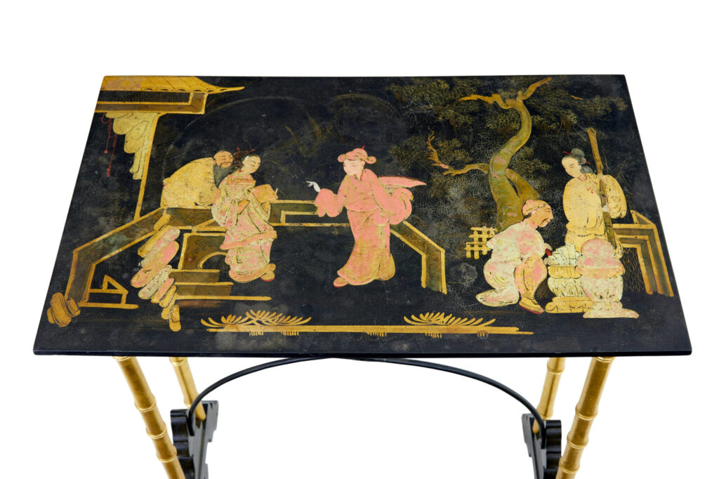 Late 19th Century Japanese Black Lacquer and Gilt Occasional Table — image 10