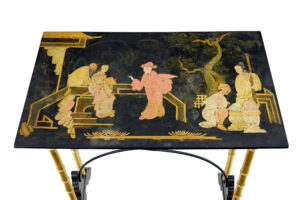 Late 19th Century Japanese Black Lacquer and Gilt Occasional Table — thumbnail 10