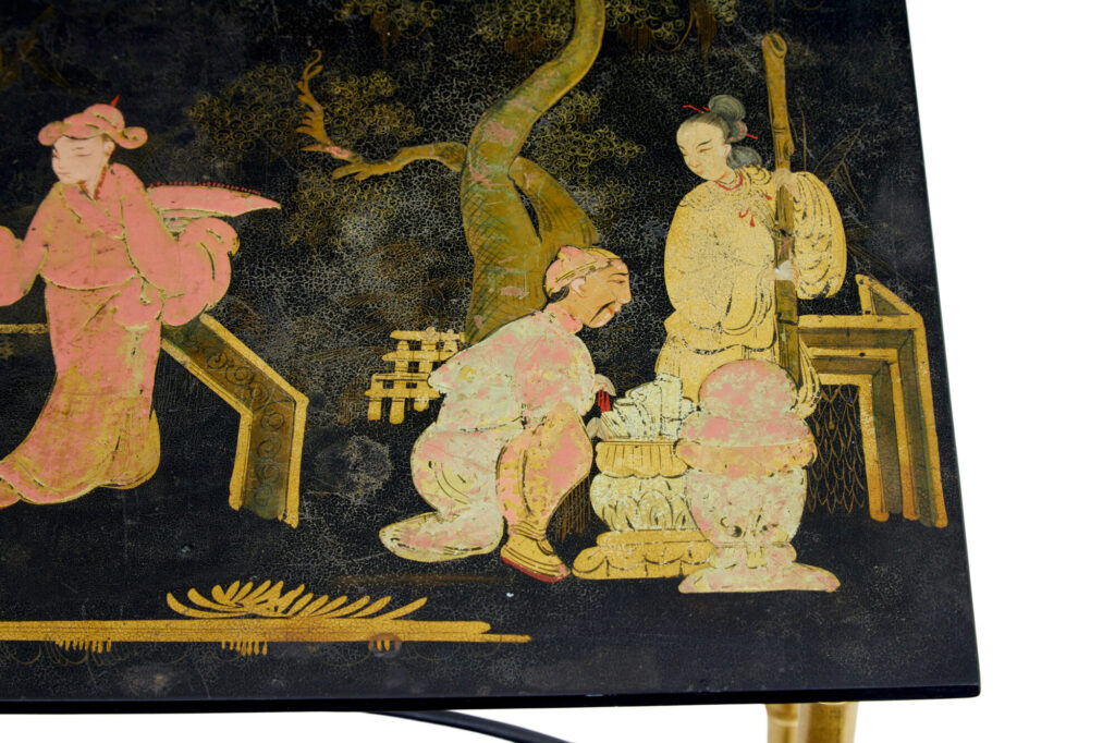 Late 19th Century Japanese Black Lacquer and Gilt Occasional Table — image 8
