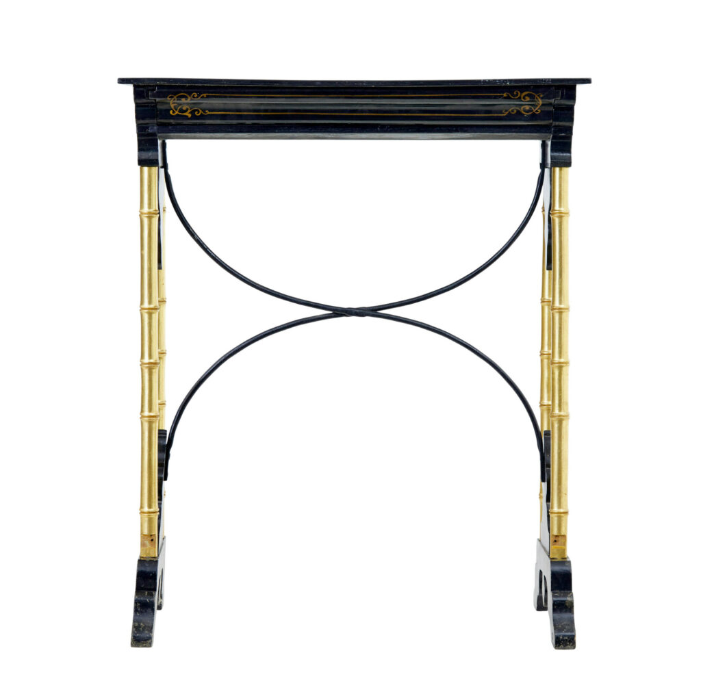 Late 19th Century Japanese Black Lacquer and Gilt Occasional Table — image 4