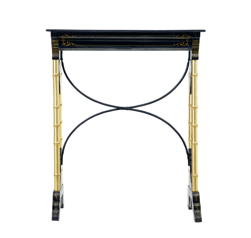 Late 19th Century Japanese Black Lacquer and Gilt Occasional Table — image 2