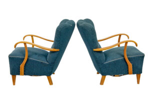 Pair of Scandinavian 1950’s Shell Back Armchairs — thumbnail 8