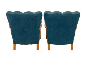 Pair of Scandinavian 1950’s Shell Back Armchairs — thumbnail 6