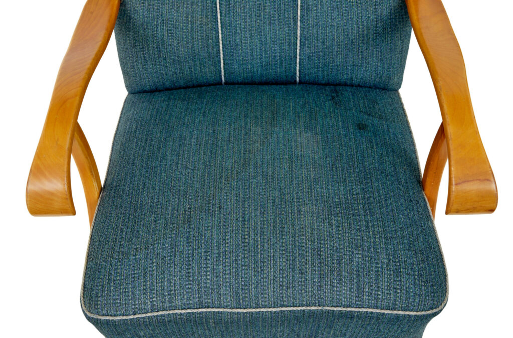 Pair of Scandinavian 1950’s Shell Back Armchairs — image 5