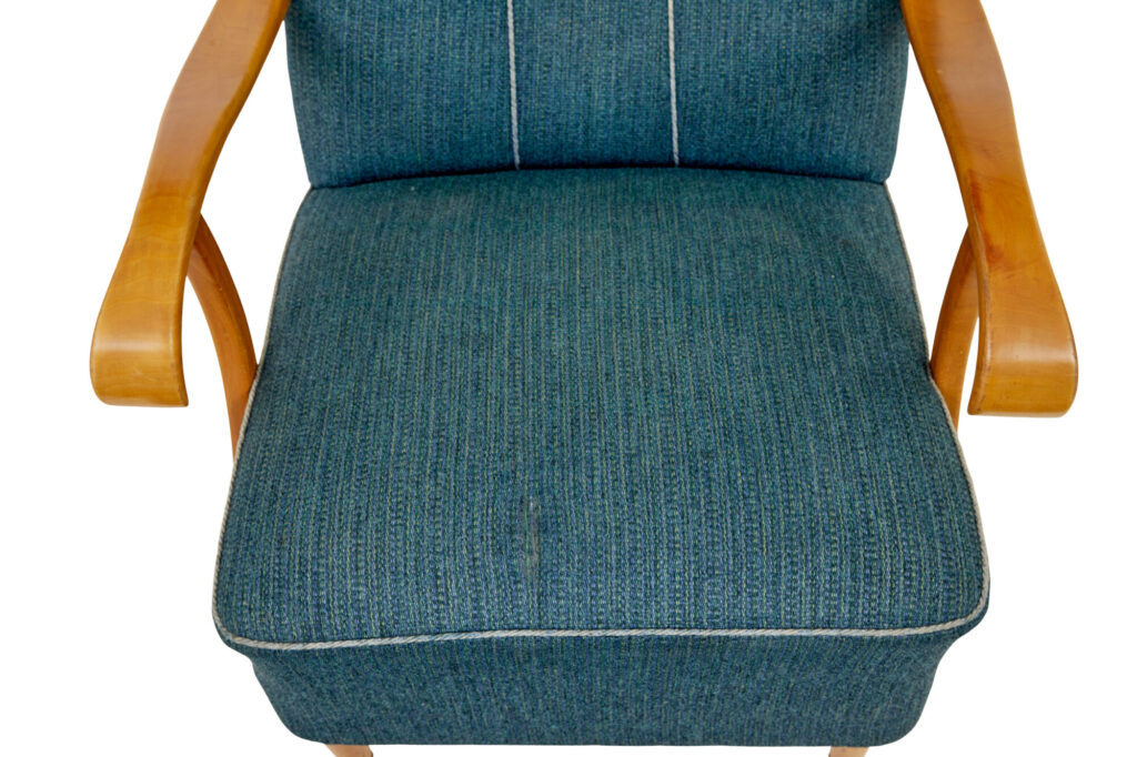 Pair of Scandinavian 1950’s Shell Back Armchairs — image 3