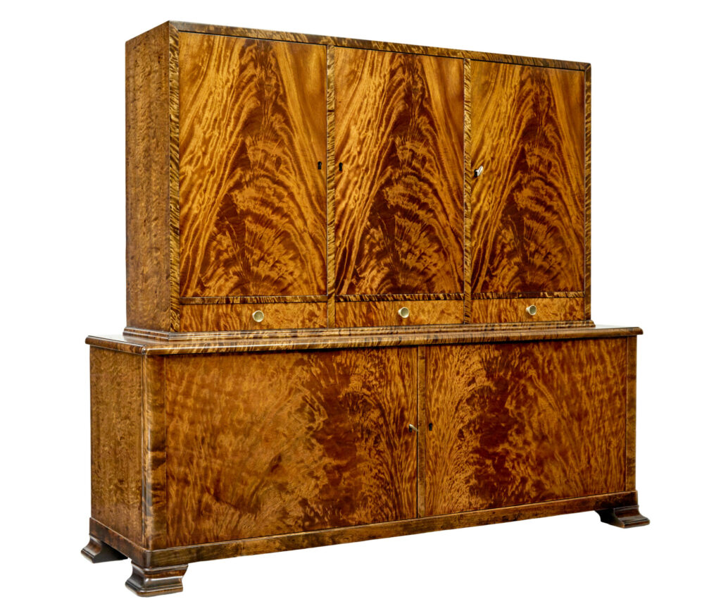 Swedish Grace Flame Birch Cabinet