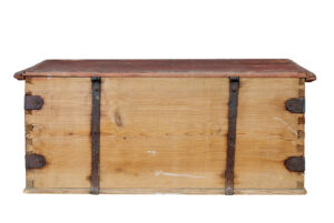 Early 19th Century Painted Pine Blanket Box — thumbnail 4