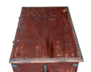 Early 19th Century Painted Pine Blanket Box — thumbnail 3