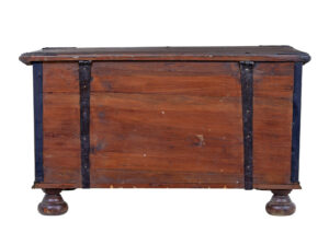 Early 19th Century Hand Decorated Swedish Pine Coffer — thumbnail 7