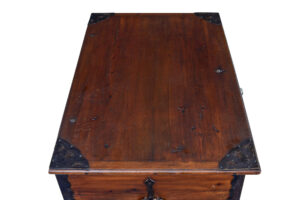 Early 19th Century Hand Decorated Swedish Pine Coffer — thumbnail 5