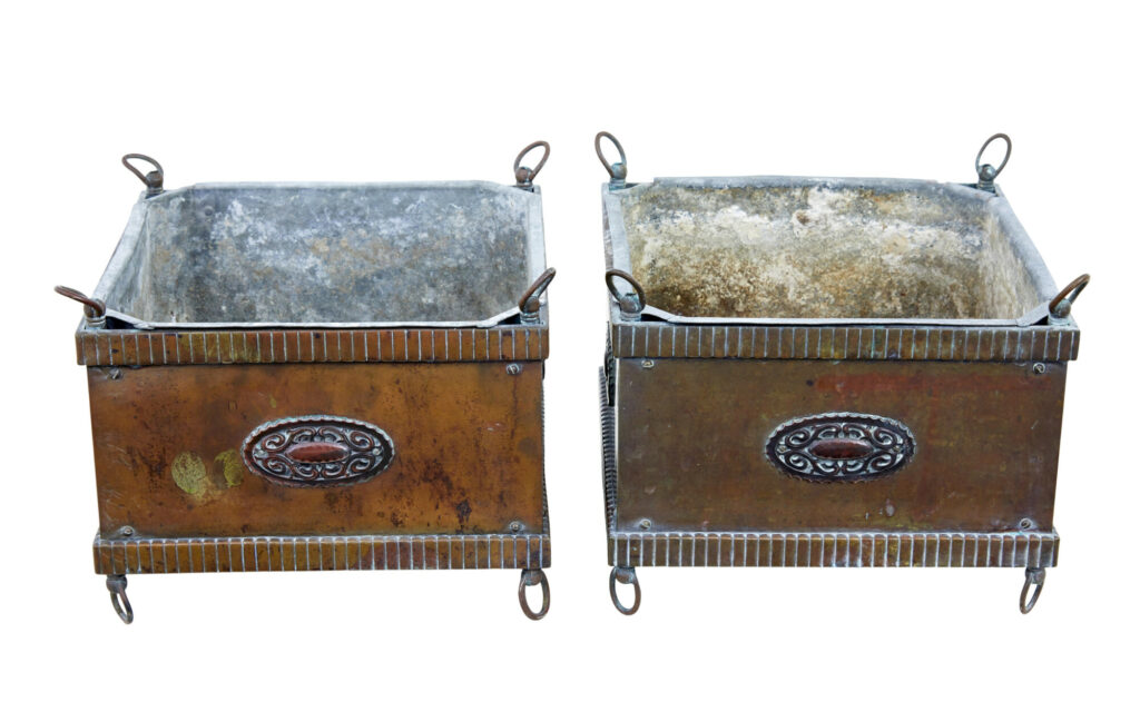 Pair of 19th Century Copper Planters — image 6