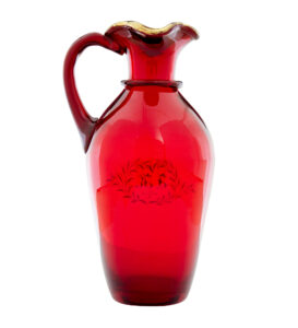 Mid 20th Century 1950’s Gilt Art Glass Jug by Monica Bratt — thumbnail 7