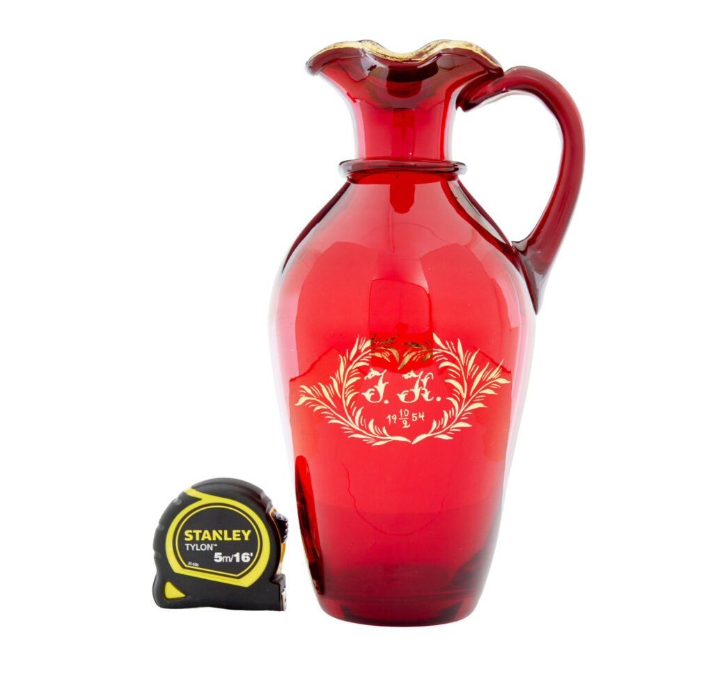 Mid 20th Century 1950’s Gilt Art Glass Jug by Monica Bratt — image 5