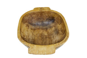 Large Early 20th Century Hand Carved Bowl — thumbnail 4