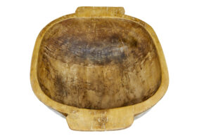 Large Early 20th Century Hand Carved Bowl — thumbnail 3
