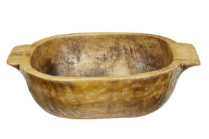 Large Early 20th Century Hand Carved Bowl — thumbnail 2