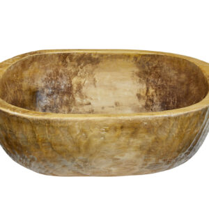 LARGE EARLY 20TH CENTURY HAND CARVED BOWL