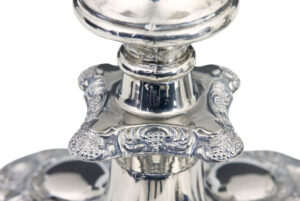 Pair of Silver Plate Candlesticks — thumbnail 4