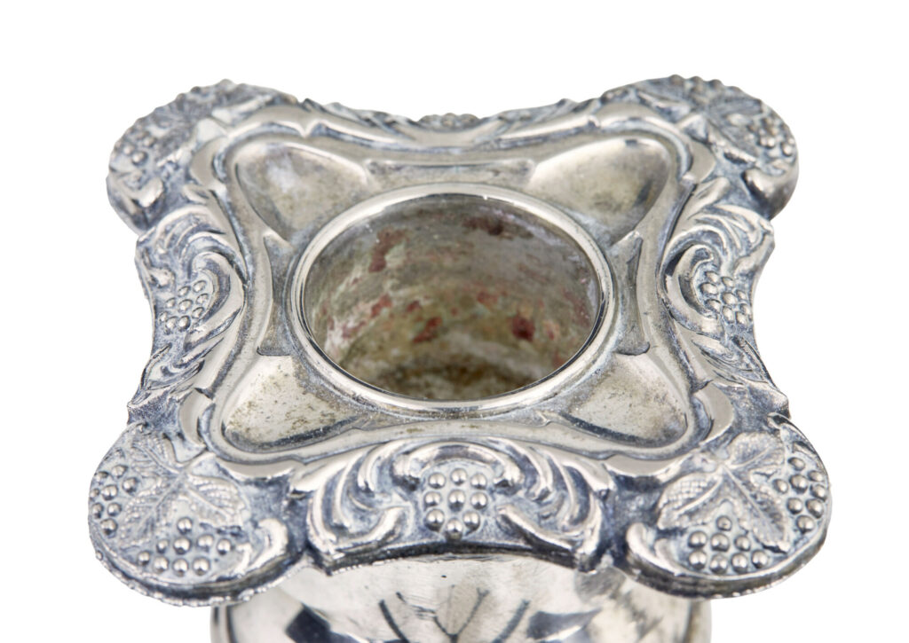 Pair of Silver Plate Candlesticks — image 3