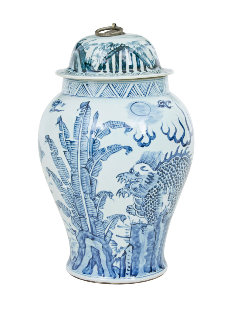 Decorative Mid Century Ceramic Ginger Jar