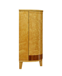 Mid Century Birch and Walnut Scandinavian Shaped Sideboard — thumbnail 9