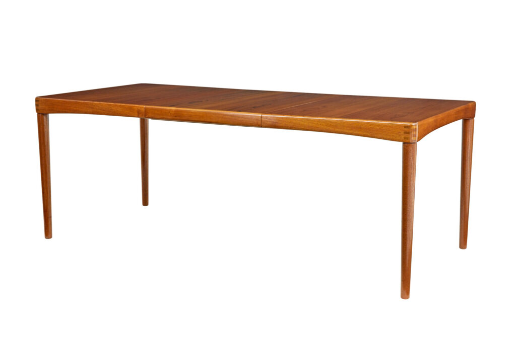 Mid Century Danish Teak Dining Table by H.w.klein for Bramin