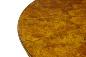 English Made Carved Walnut Jupe Dining Table — thumbnail 4
